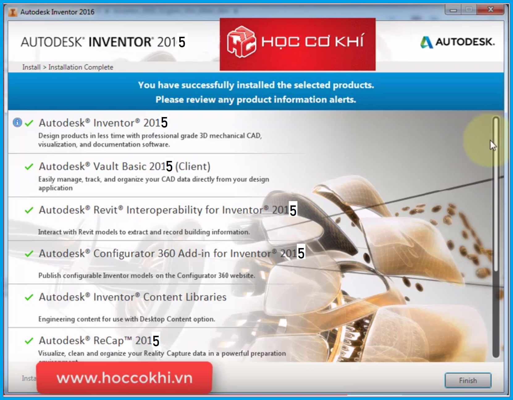 Hướng dẫn tải và cài đặt Inventor 2015